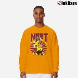 Men’s No Game No Life Sora Neet Anime Long-Sleeve Shirt in orange | Sleek, Lightweight, Year-Round Wear