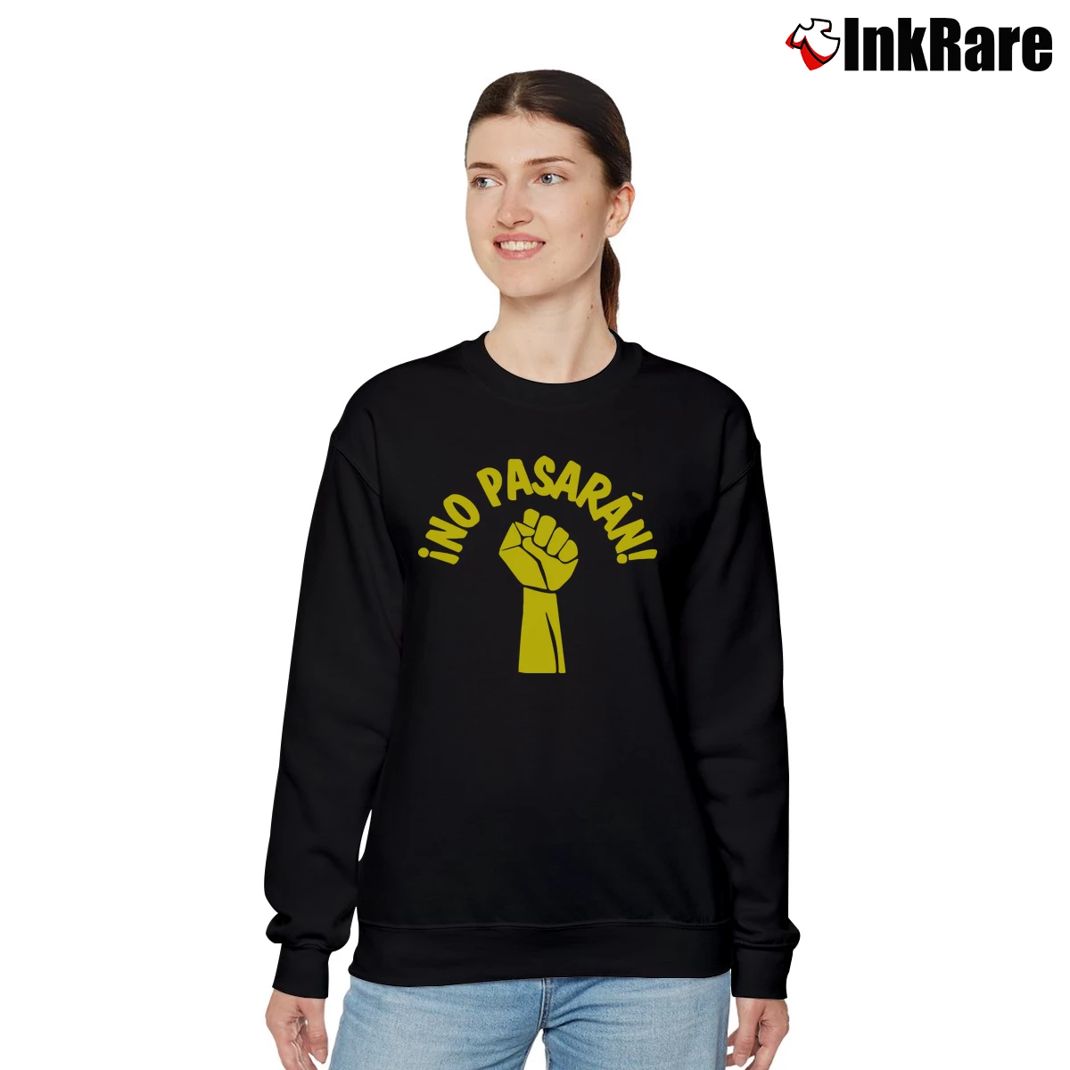 No Pasaran Spanish Civil War Women’s Relaxed Sweatshirt in black – Cozy Casual Women’s No Pasaran Spanish Civil War Relaxed Sweatshirt in black | Soft, Laid-Back Vibe