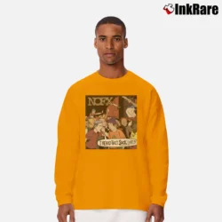 Men’s nofx i heard they suck live punk band live album Long-Sleeve Shirt in orange | Sleek, Lightweight, Year-Round Wear