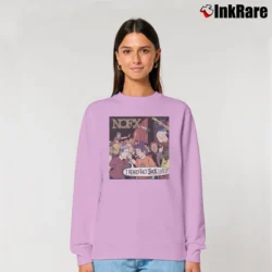 Women’s nofx i heard they suck live punk band live album Relaxed Sweatshirt in light pink | Soft, Laid-Back Vibe