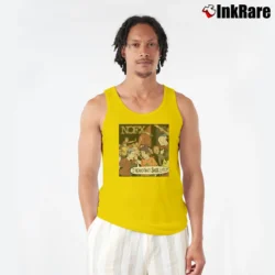 Men’s nofx i heard they suck live punk band live album Tank Top in yellow | Breathable, Active-Friendly Design