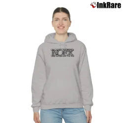 Women’s nofx logo punk rock band graphic Cozy Hoodie in sport grey | Warm, Structured, Stylish