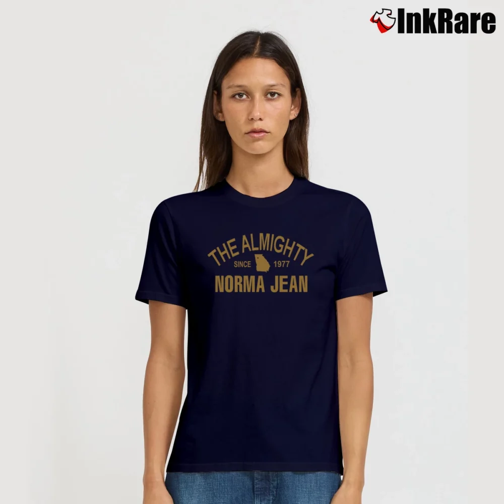 Women’s Norma Jean Almighty Since 1997 Georgia Map Signature T-Shirt in navy | Soft, Flattering Fit