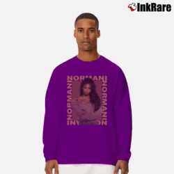 Men’s Normani Boxed Tour Music Artist Long-Sleeve Shirt in purple | Sleek, Lightweight, Year-Round Wear