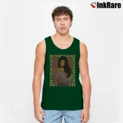 Men’s Normani Boxed Tour Music Artist Tank Top in forest green | Breathable, Active-Friendly Design