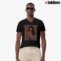 Men’s Normani Boxed Tour Music Artist V-Neck Tee in black | Sharp, Breathable, Everyday Staple