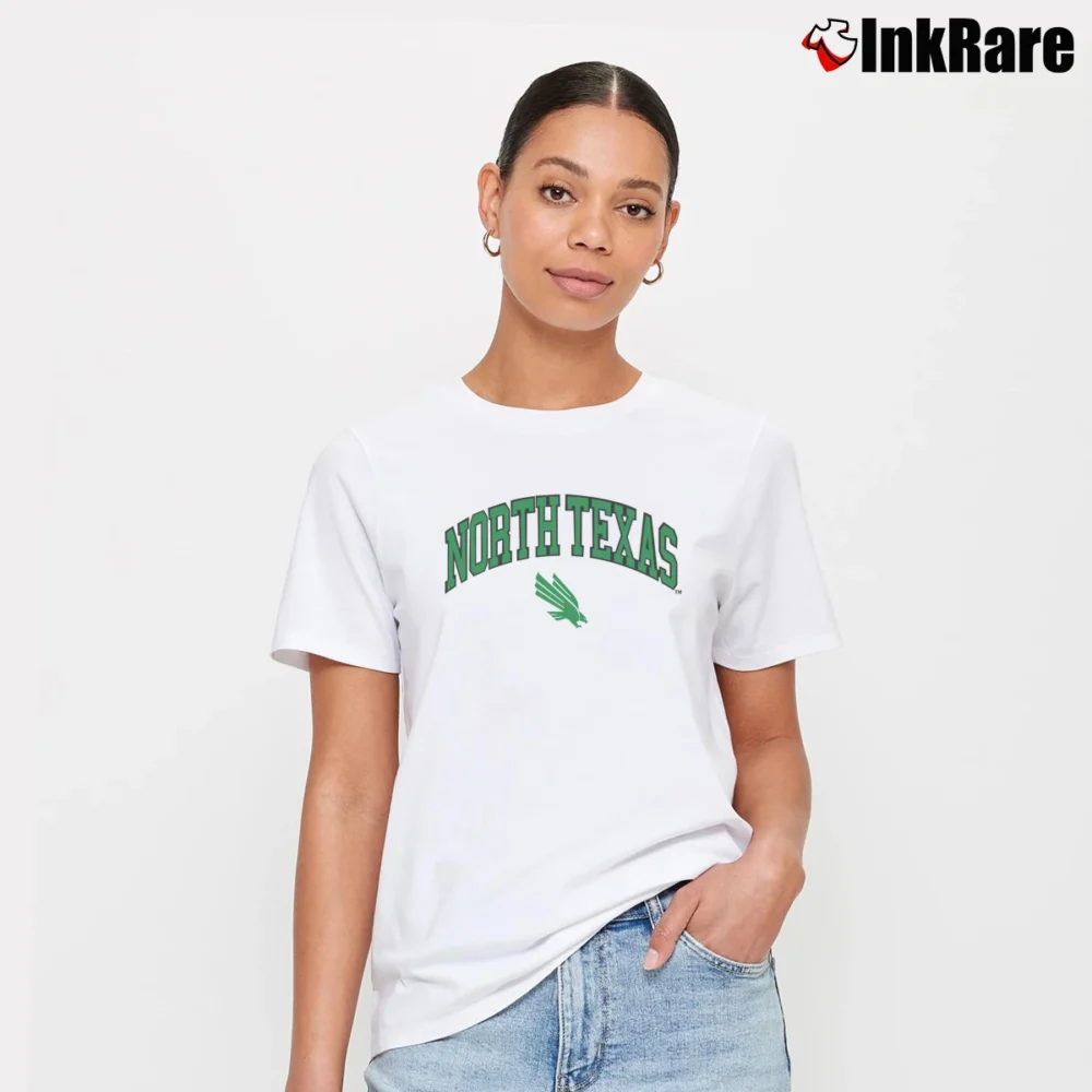 Women’s North Texas Mean Green NCAA Graphic Signature T-Shirt in white | Soft, Flattering Fit