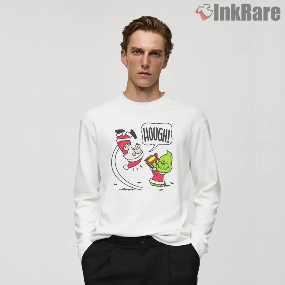 Not Your Gift Funny Grinch Stolen Present Shirt on white long sleeve shirt for men graphic tee