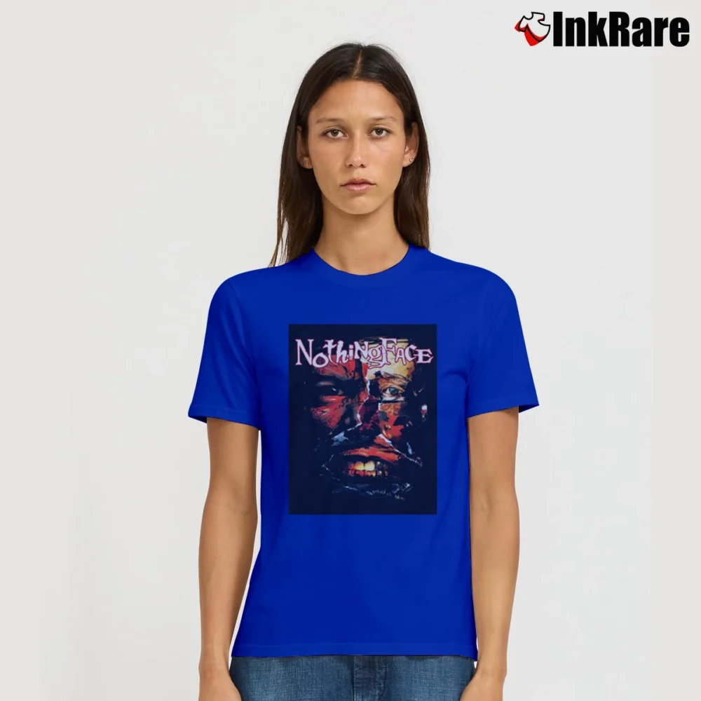 Women’s Nothingface Band Adult Black Graphic Signature T-Shirt in royal blue | Soft, Flattering Fit
