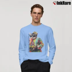 Men’s Notorious Cat Biggie Everyday Struggle Long-Sleeve Shirt in light blue | Sleek, Lightweight, Year-Round Wear