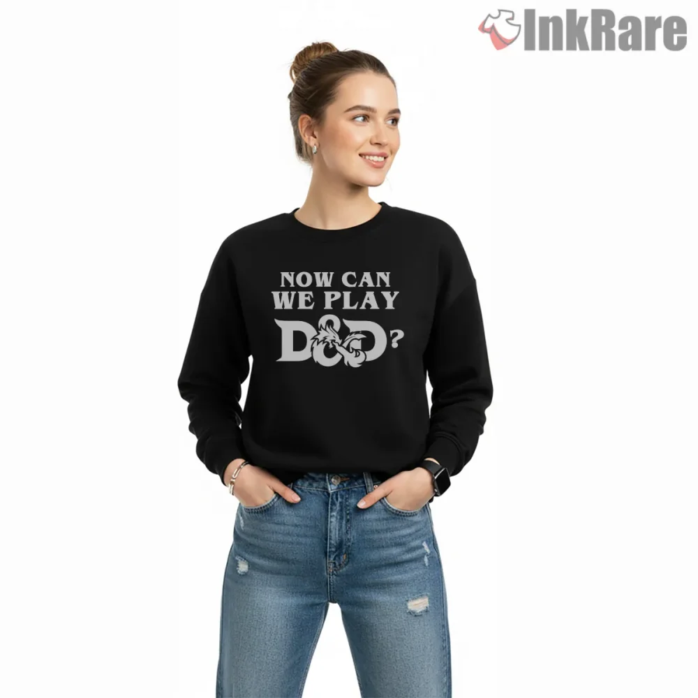 Now Can We Play Dungeons And Dragons Hawkins Shirt on graphic shirt for women graphic tee