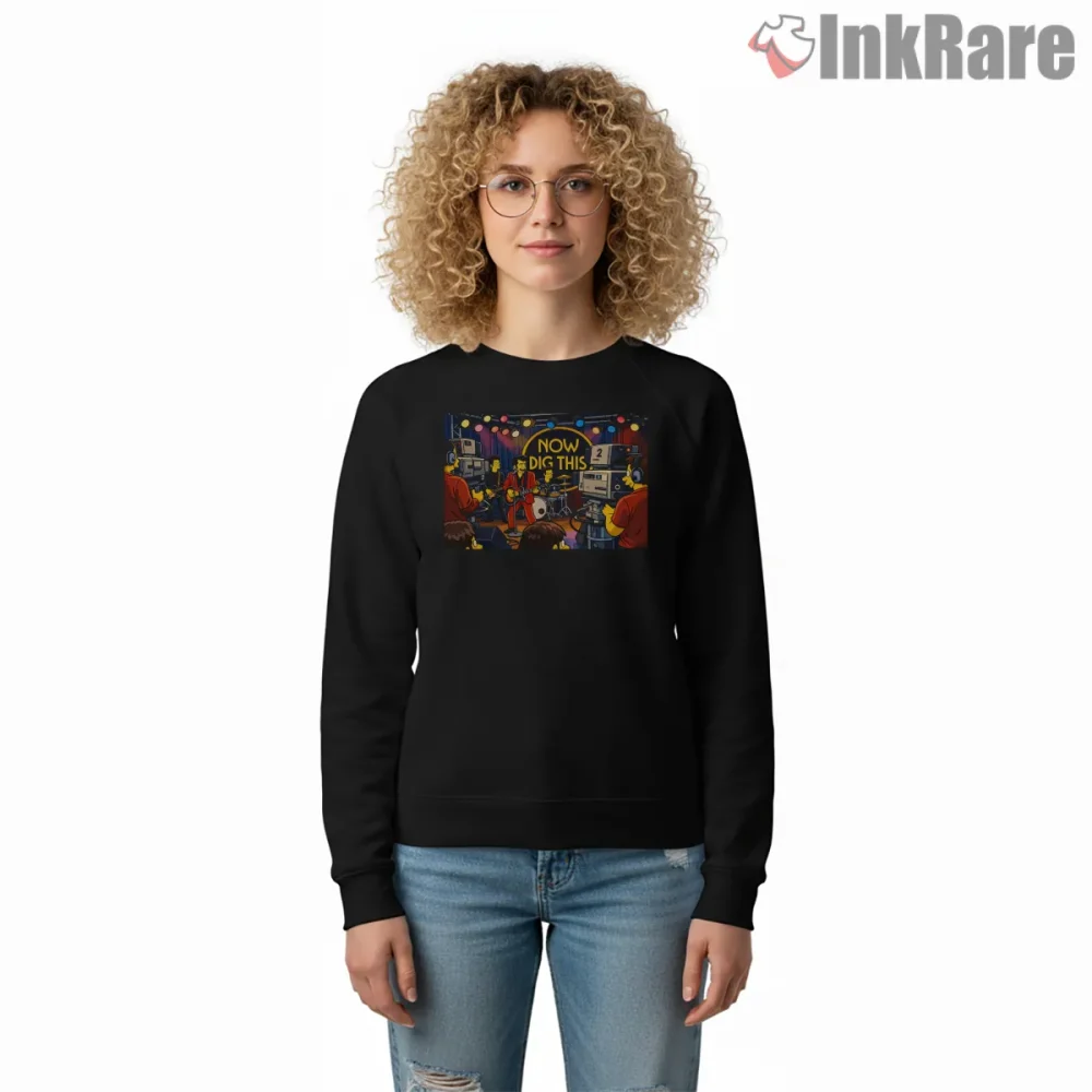 Now Dig This Rock Soul Tv Show Retro Concert Scene Shirt on graphic shirt for women graphic tee