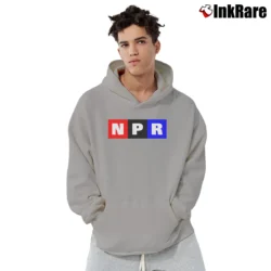 Men’s Npr Logo Colorsize Public Radio Pullover Hoodie in sport grey | Cozy, Durable, Modern Fit