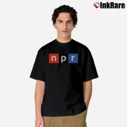 Men’s Npr National Public Radio Logo Classic T-Shirt in black | Soft, Breathable Everyday Wear