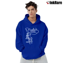 Men’s Nudies Rodeo Tailor Western Pullover Hoodie in royal blue | Cozy, Durable, Modern Fit