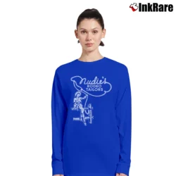 Women’s Nudies Rodeo Tailor Western Long-Sleeve Top in royal blue | Sleek, Versatile, All-Season