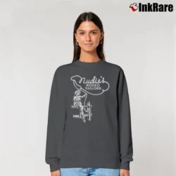 Women’s Nudies Rodeo Tailor Western Relaxed Sweatshirt in charcoal | Soft, Laid-Back Vibe