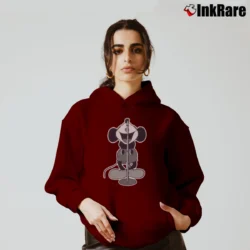 Women’s Number Nine Mickey Mouse Graphic Cozy Hoodie in maroon | Warm, Structured, Stylish