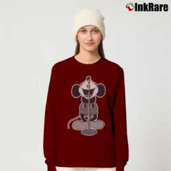 Women’s Number Nine Mickey Mouse Graphic Long-Sleeve Top in maroon | Sleek, Versatile, All-Season