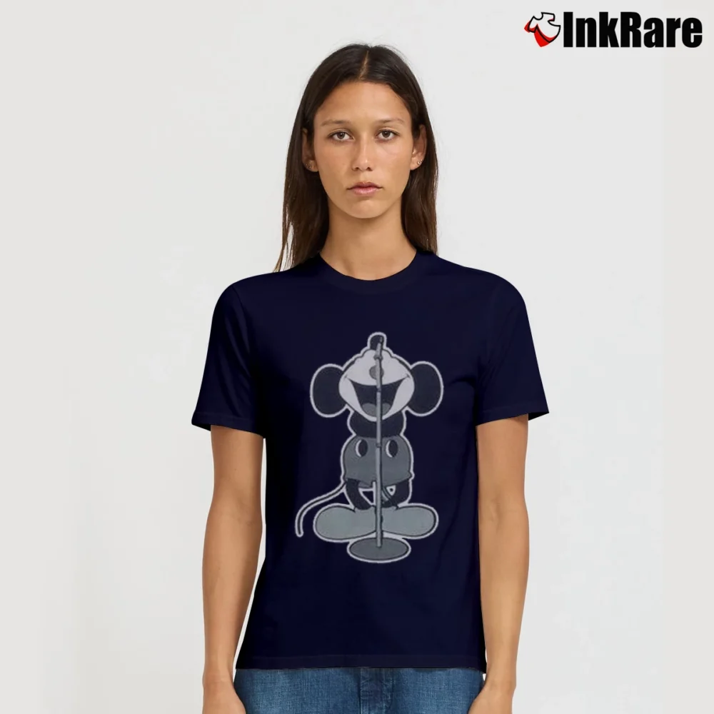 Women’s Number Nine Mickey Mouse Graphic Signature T-Shirt in navy | Soft, Flattering Fit