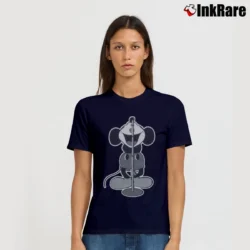 Women’s Number Nine Mickey Mouse Graphic Signature T-Shirt in navy | Soft, Flattering Fit