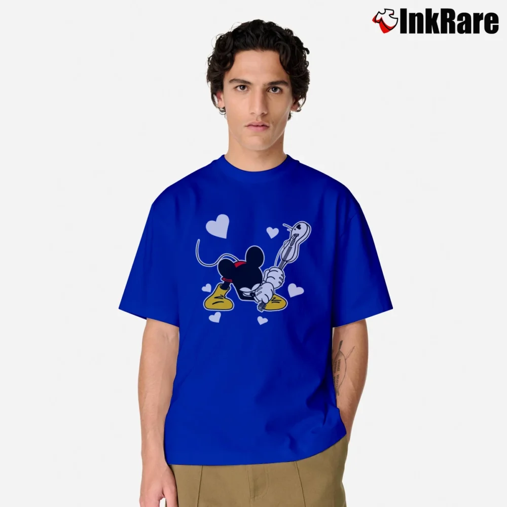 Men’s Number Nine Mickey The Clash London Calling Classic T-Shirt in royal blue | Soft, Breathable Everyday Wear
