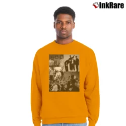 Men’s NWA 90s Hip Hop Iconic Group Crewneck Sweatshirt in orange | Cozy Fabric, Clean Style