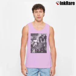 Men’s NWA 90s Hip Hop Iconic Group Tank Top in light pink | Breathable, Active-Friendly Design