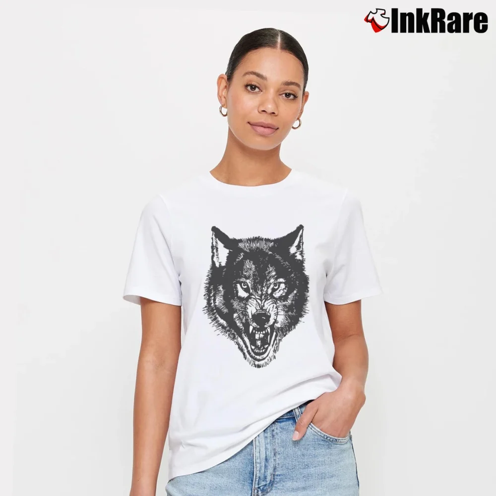 Women’s Nwo Wolfpac Wrestling Graphic Signature T-Shirt in white | Soft, Flattering Fit