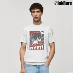 Men’s Nyet Soviet Graphic Classic T-Shirt in white | Soft, Breathable Everyday Wear