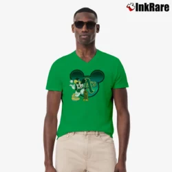 Men’s Oakland Athletics Commissioner's Trophy Mickey Mouse V-Neck Tee in irish green | Sharp, Breathable, Everyday Staple