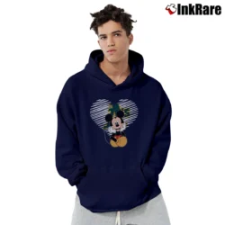 Men’s Oakland Athletics Heart Mickey Mouse Baseball Pullover Hoodie in navy | Cozy, Durable, Modern Fit