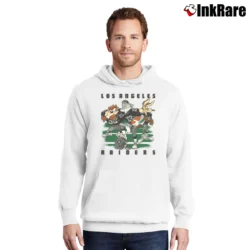 Men’s Oakland Raiders NFL Looney Tunes Fan Gift Pullover Hoodie in white | Cozy, Durable, Modern Fit