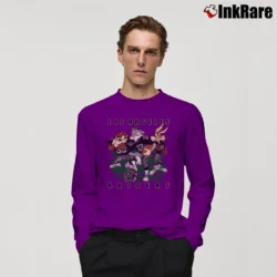 Men’s Oakland Raiders NFL Looney Tunes Fan Gift Long-Sleeve Shirt in purple | Sleek, Lightweight, Year-Round Wear