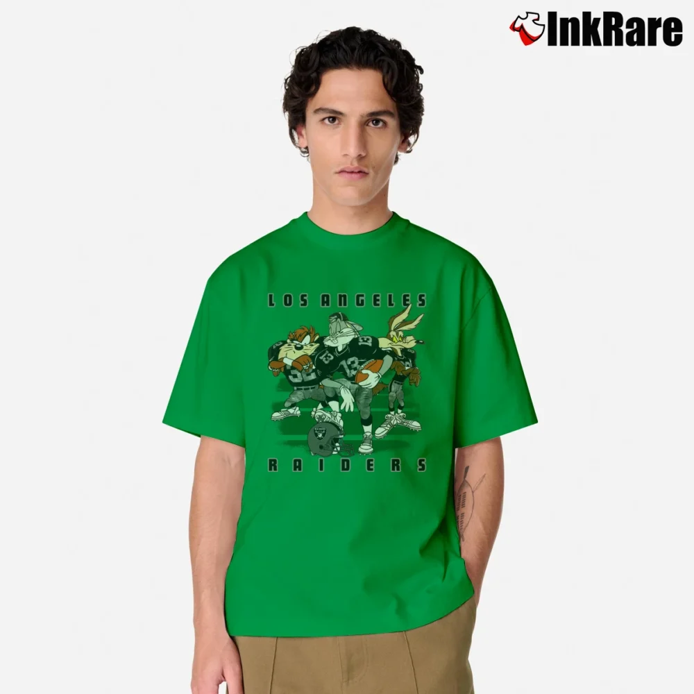 Men’s Oakland Raiders NFL Looney Tunes Fan Gift Classic T-Shirt in irish green | Soft, Breathable Everyday Wear