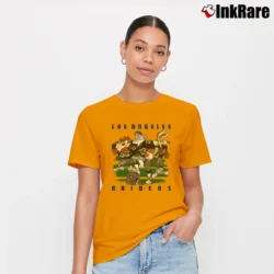Women’s Oakland Raiders NFL Looney Tunes Fan Gift Signature T-Shirt in orange | Soft, Flattering Fit