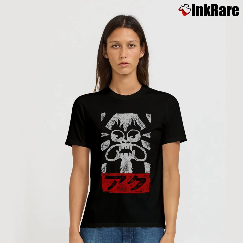 Women’s Obey Aku Cartoon Villain Streetwear Signature T-Shirt in black | Soft, Flattering Fit