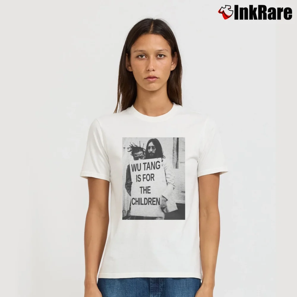 Women’s ODB Lennon Wu - Tang For The Children Hip Hop Signature T-Shirt in white | Soft, Flattering Fit