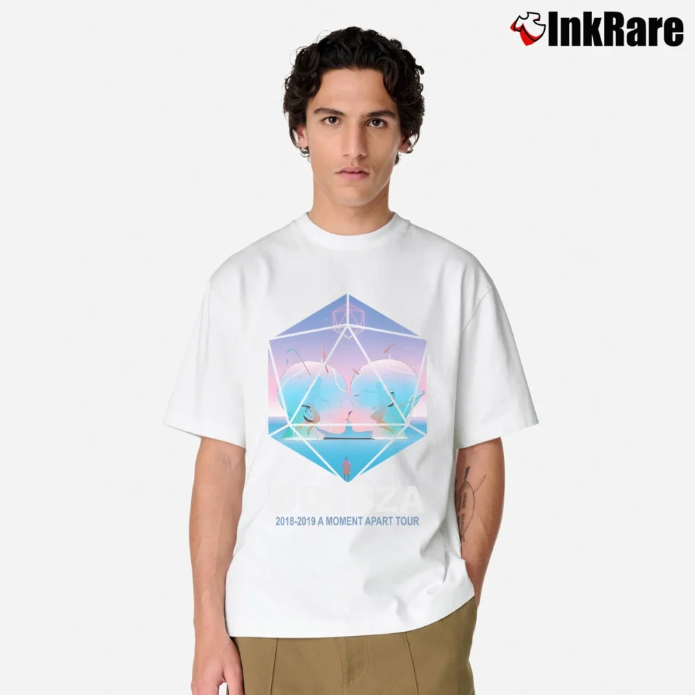 Men’s Odesza A Moment Apart Tour Music Classic T-Shirt in white | Soft, Breathable Everyday Wear