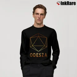 Men’s Odesza Electronic Music Long-Sleeve Shirt in black | Sleek, Lightweight, Year-Round Wear