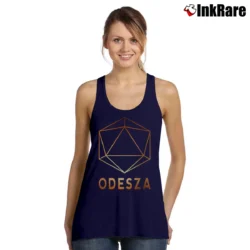 Women’s Odesza Electronic Music Tank Top in navy | Lightweight, Movement-Friendly