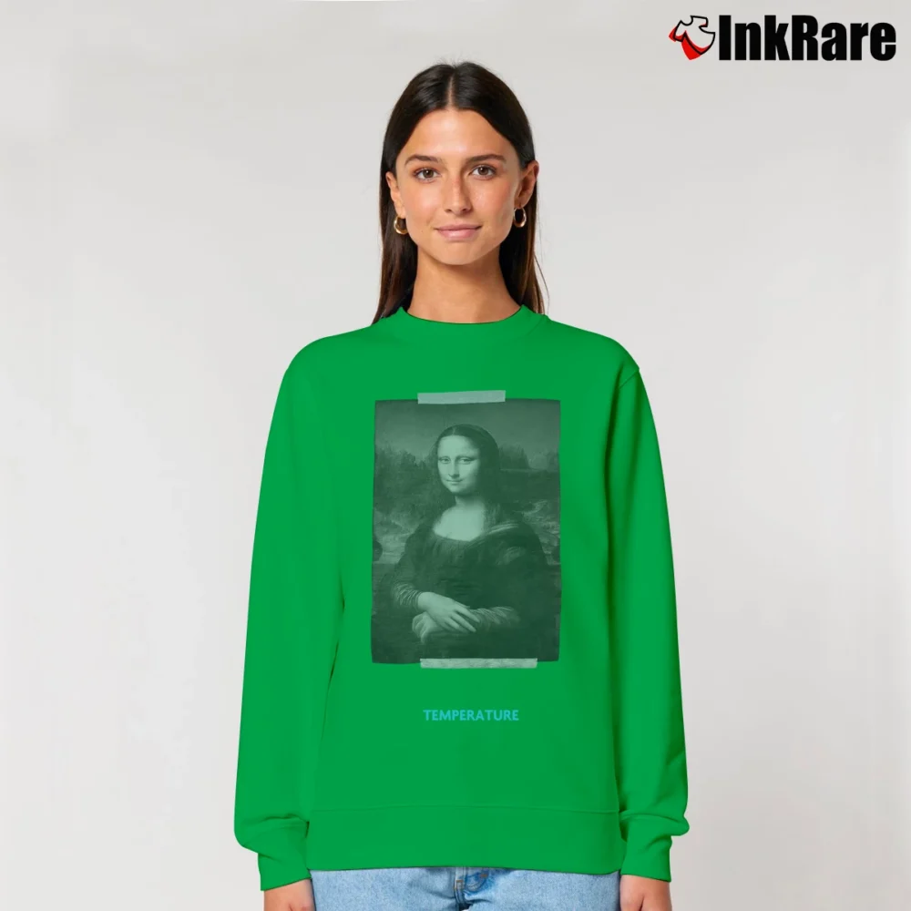 Women’s Off - white Mona Lisa Arrows Relaxed Sweatshirt in irish green | Soft, Laid-Back Vibe