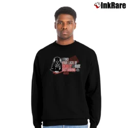 Men’s Ohio State Buckeyes Darth Vader Star Wars Crewneck Sweatshirt in black | Cozy Fabric, Clean Style