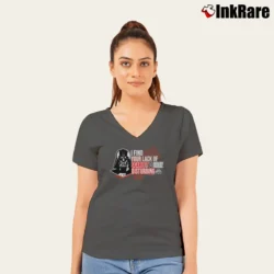 Women’s Ohio State Buckeyes Darth Vader Star Wars V-Neck Tee in charcoal | Chic Neckline, Soft Texture