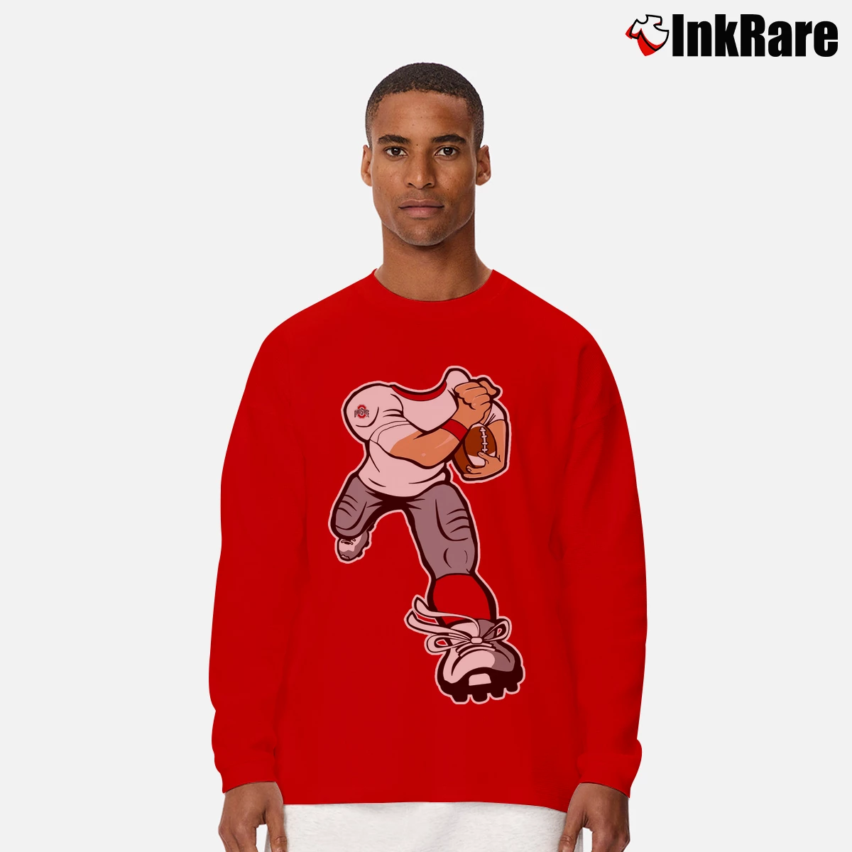 Ohio State Buckeyes Football Dreams Men’s Long-Sleeve Tee in red – Versatile Layering Men’s Ohio State Buckeyes Football Dreams Long-Sleeve Shirt in red | Sleek, Lightweight, Year-Round Wear