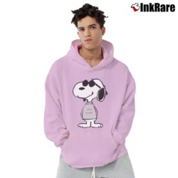 Men’s Ohio State Buckeyes OSU Snoopy Pullover Hoodie in light pink | Cozy, Durable, Modern Fit
