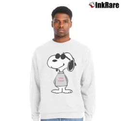 Men’s Ohio State Buckeyes OSU Snoopy Crewneck Sweatshirt in white | Cozy Fabric, Clean Style