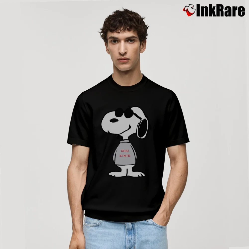 Men’s Ohio State Buckeyes OSU Snoopy Classic T-Shirt in black | Soft, Breathable Everyday Wear