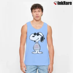 Men’s Ohio State Buckeyes OSU Snoopy Tank Top in light blue | Breathable, Active-Friendly Design
