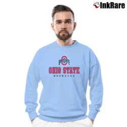 Men’s Ohio State Buckeyes Wordmark Crewneck Sweatshirt in light blue | Cozy Fabric, Clean Style